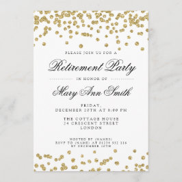 Konfetti Elegant Pension-Glitter-Party Inbjudningar