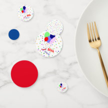 Konfetti färgade Lycklig 20:e födelsedagsloblegeri