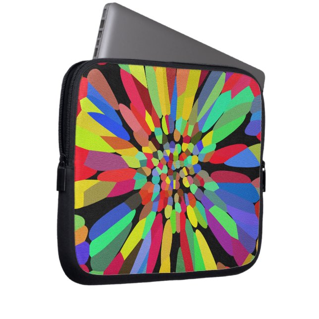 Konfetti Flower Laptop Sleeve (Framsidan Höger)
