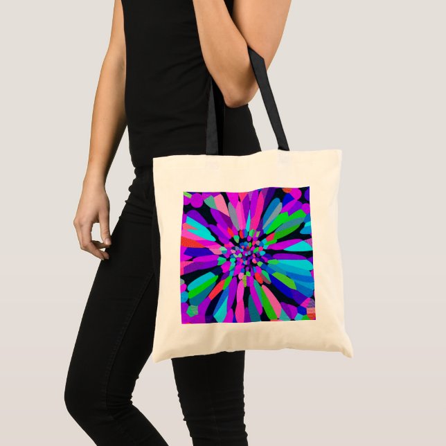 Konfetti Flower-Lila Tygkasse (Framsida (produkt))