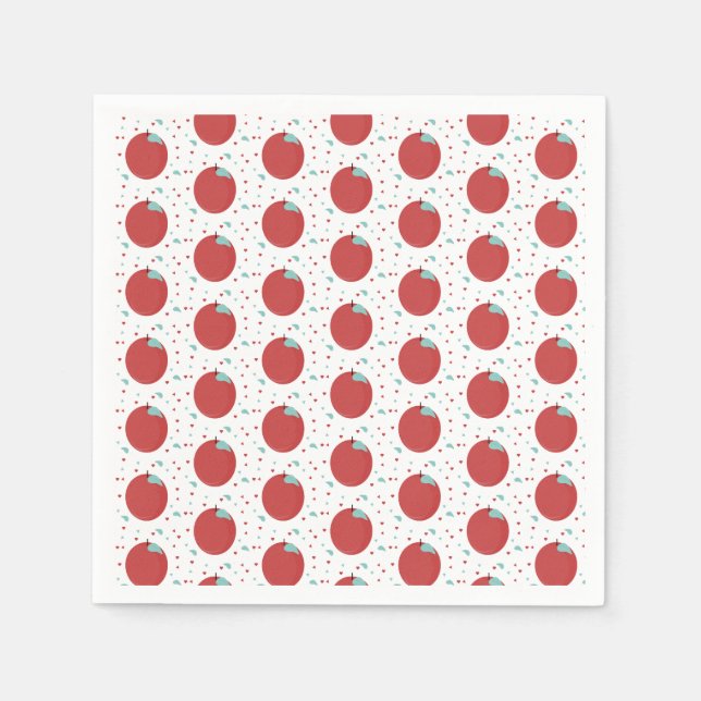 Konfetti för Födelsedagsfest av akut äppelplocknin Pappersservett (Framsidan)