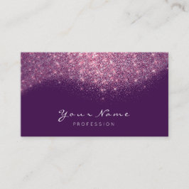 Konfetti Glitter Makeup Rosa Lila Lash Visitkort