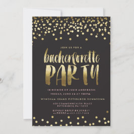 KONFETTI GNISTRA BACHELORETTE PARTY-inbjudan Inbjudningar