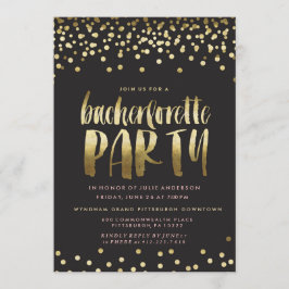 KONFETTI GNISTRA BACHELORETTE PARTY-inbjudan Inbjudningar