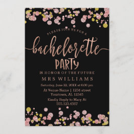 Konfetti Gnistra Bachelorette Party-inbjudan Inbjudningar