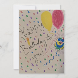 Konfetti grattis på födelsedagen till ditt platta julkort