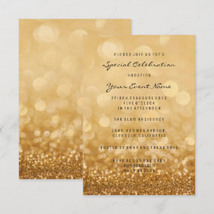 Konfetti Guld Glam Glitter Silver, minsta formalit Inbjudningar