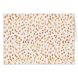 Konfetti guld Löv på Rosa - bakgrund Hälsningskort