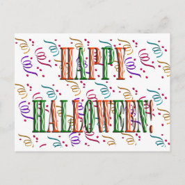 Konfetti & Halloween Festival Text Kort