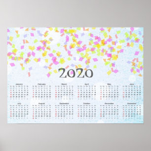 Konfetti-kalender 2020 poster