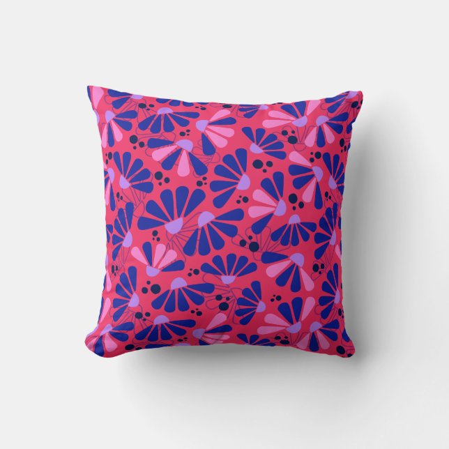 Konfetti konfektyp på hallon kudde (Framsida)