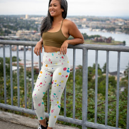 Konfetti lager med vit färg leggings