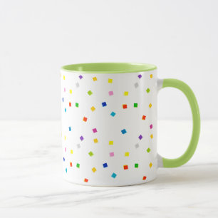 Konfetti Mugg, färglös kvadrat Mugg