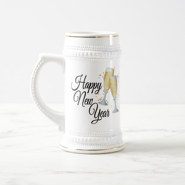Konfetti och champagne Gott nytt år Sejdel (Vänster)