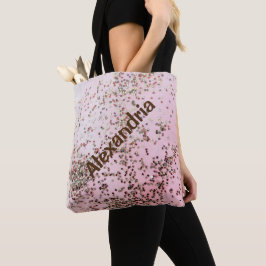 Konfetti på Rosa Personlig Tote Tygkasse