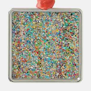 Konfetti-ramens ornament