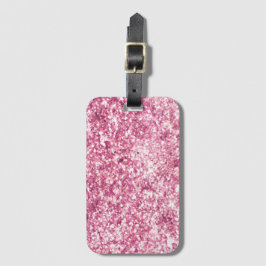 Konfetti Rosa Glitter Bagagebricka