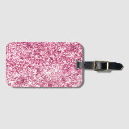 Konfetti Rosa Glitter Bagagebricka