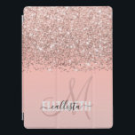 Konfetti Rosa i Guld av , giftigt monogram, Ro iPad Pro Skydd<br><div class="desc">Den här eleganten och chicen är perfekt för snyggten och trendiget mode. Det visar en faux tryckt glatt konfetti ro guld glitter som hällts ovanpå en rosa och bubblegum rosa färg gradient ombre. Det är en modern, glamorös, söt och trendig luxe-design. Anpassa den här designen med ditt inledande mongram och...</div>