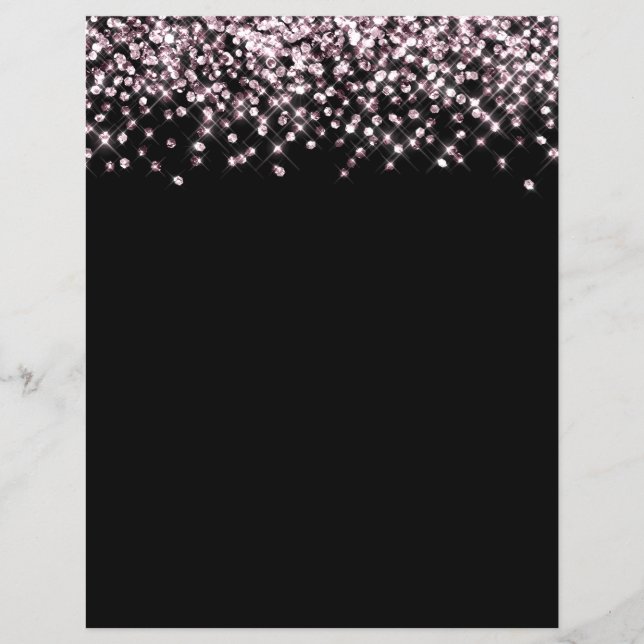 Konfetti skrapbok, Papper för ro Guld Glitter (Framsida)