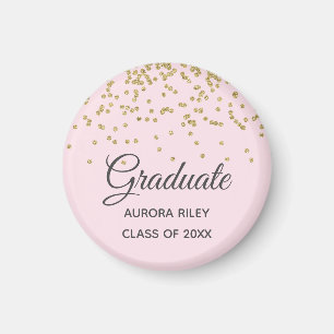 Konfetti Studenten för Rosa Guld Glitter Magnet