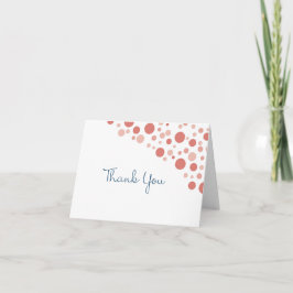 Konfetti Tack Korall Kort