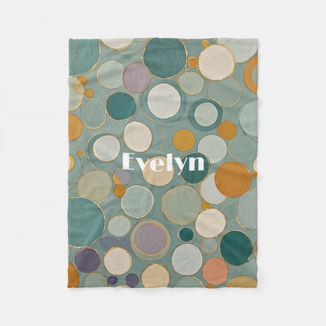 Konfetti-valutor Fleecefilt (Framsidan)