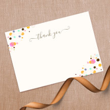 Konfetti visuell Tack Namnteckning skript