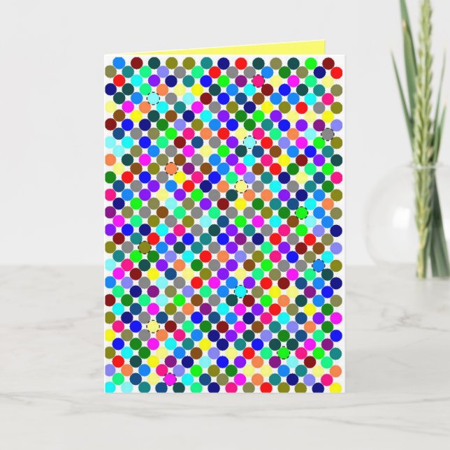 Konfetti zum ausschneiden kort (Framsida)