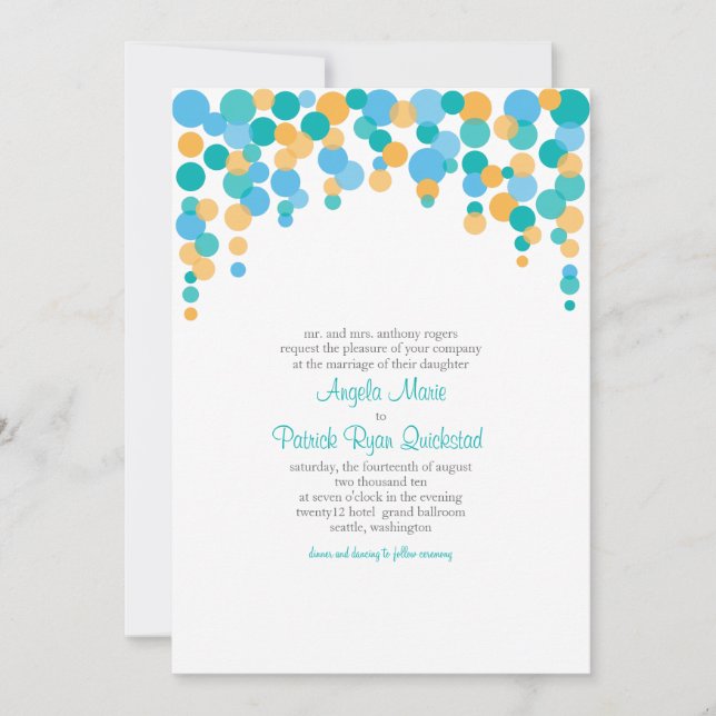 Konfettinbjudan Inbjudningar (Framsida)