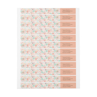 Konfettipolka Prickar Omslagsadressetiketter Etikettband