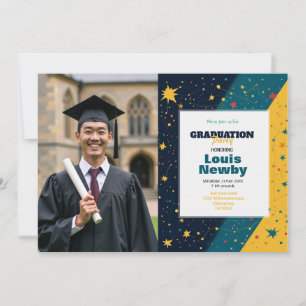 🎓Konfettistjärna-explosionen Studentenfirar 🎉 bl Inbjudningar