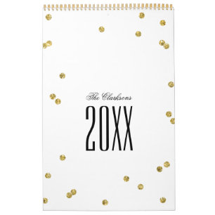 Konfettkalender guld Glitter Kalender
