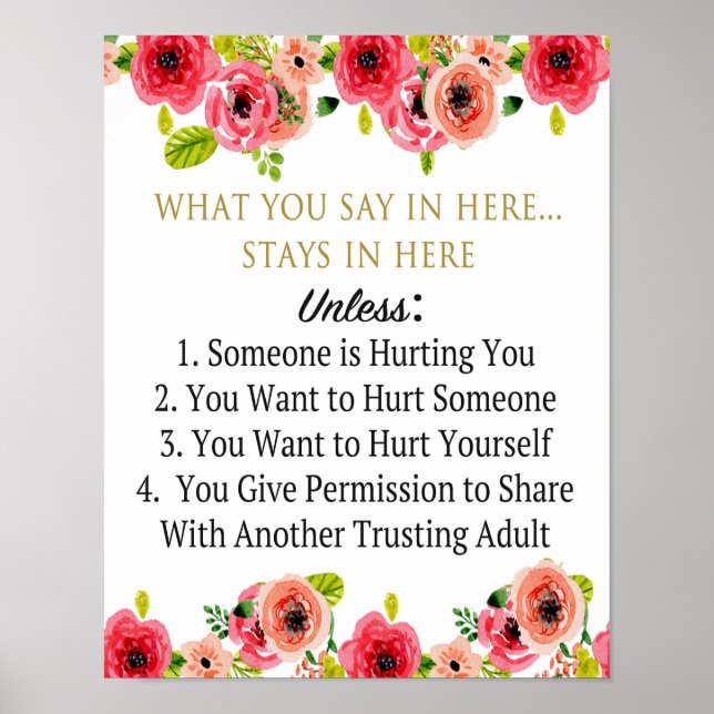 Konfidentialitet vid rådgivning Poster (Framsidan)