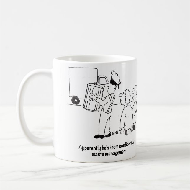 Konfidentiell avfallshantering kaffemugg (Vänster)
