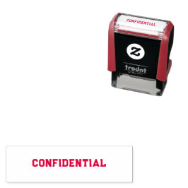 Konfidentiell Självfärgande Stämpel