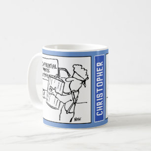 Konfidentiell Tecknad för avyttring av Slösa. Kaffemugg