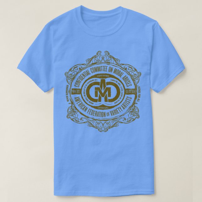 Konfidentiella kommittén för moraliska övergrepp t shirt (Design framsida)