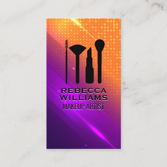 Konfigurera penslar | Modern övertoningsfärg Visitkort (Framsida)