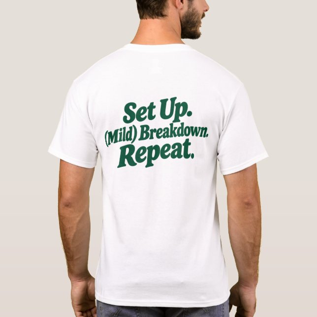Konfigurera. Plocka ner. Upprepa T Shirt (Baksida)