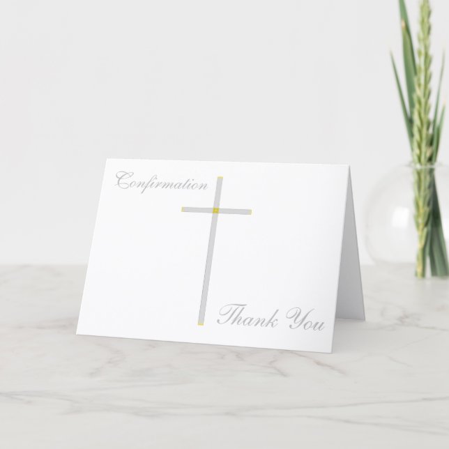 Konfirmation Kors Tackkort (Framsida)