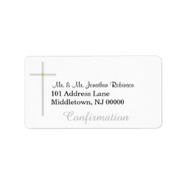 Konfirmation Silver Cross adressetiketter