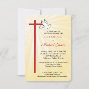 Konfirmationsbekräftelse för pojke med gyllene str