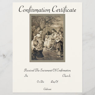 Konfirmationsbevis Reklamblad