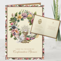 Konfirmationssponsor Tack Religions-  