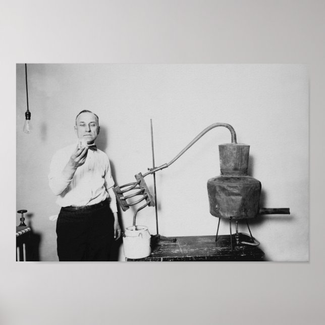 Konfiskerad månshin - Förbud mot tidsålder Poster (Framsidan)