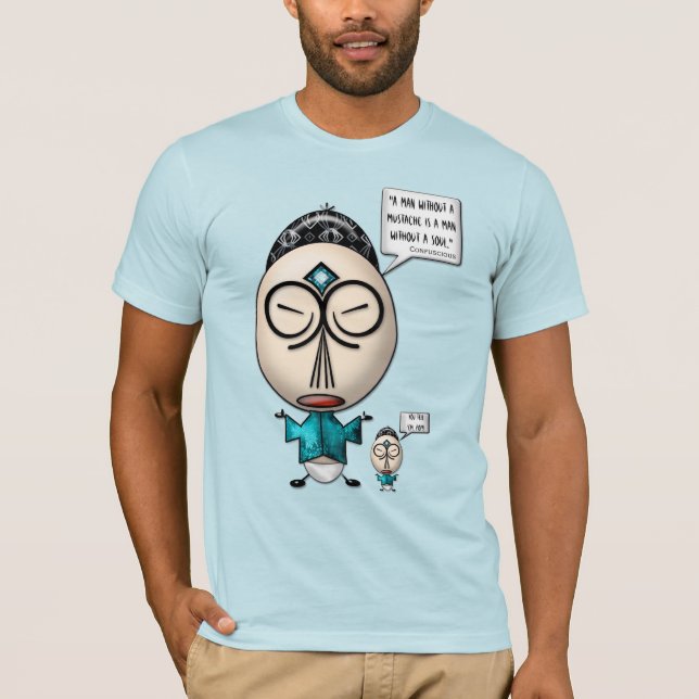 Konflikt... Om Mustacher T-shirt (Framsida)