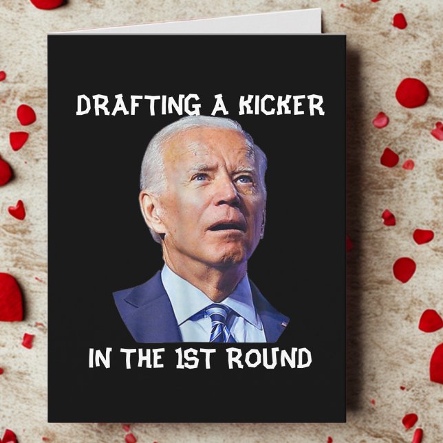 Konflikt vid ritning av fotbollsloser i Joe Biden  Helgkort (Skapare uppladdad)
