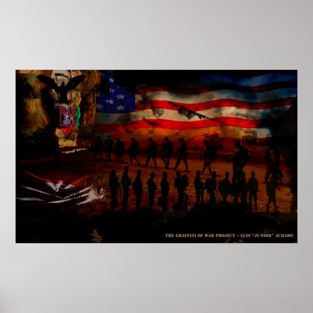 Konfliktkonst - Designad av Luis Jurado, Jr Poster (Framsidan)