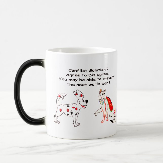 Konfliktlösning - samtycka till att samtycka magisk mugg (Vänster)